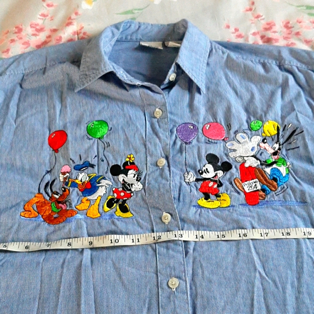 Vintage Disney Mickey Minnie mouse XL blouse